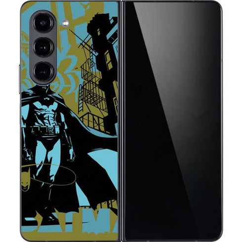 DC Comics Batman Poster Abstract Galaxy Z Fold5 5G Skin